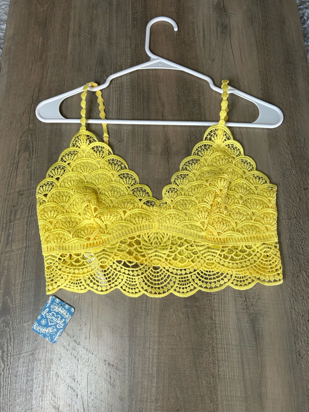 NWT Free People Bralette Top *Sunny Days Yellow* size medium